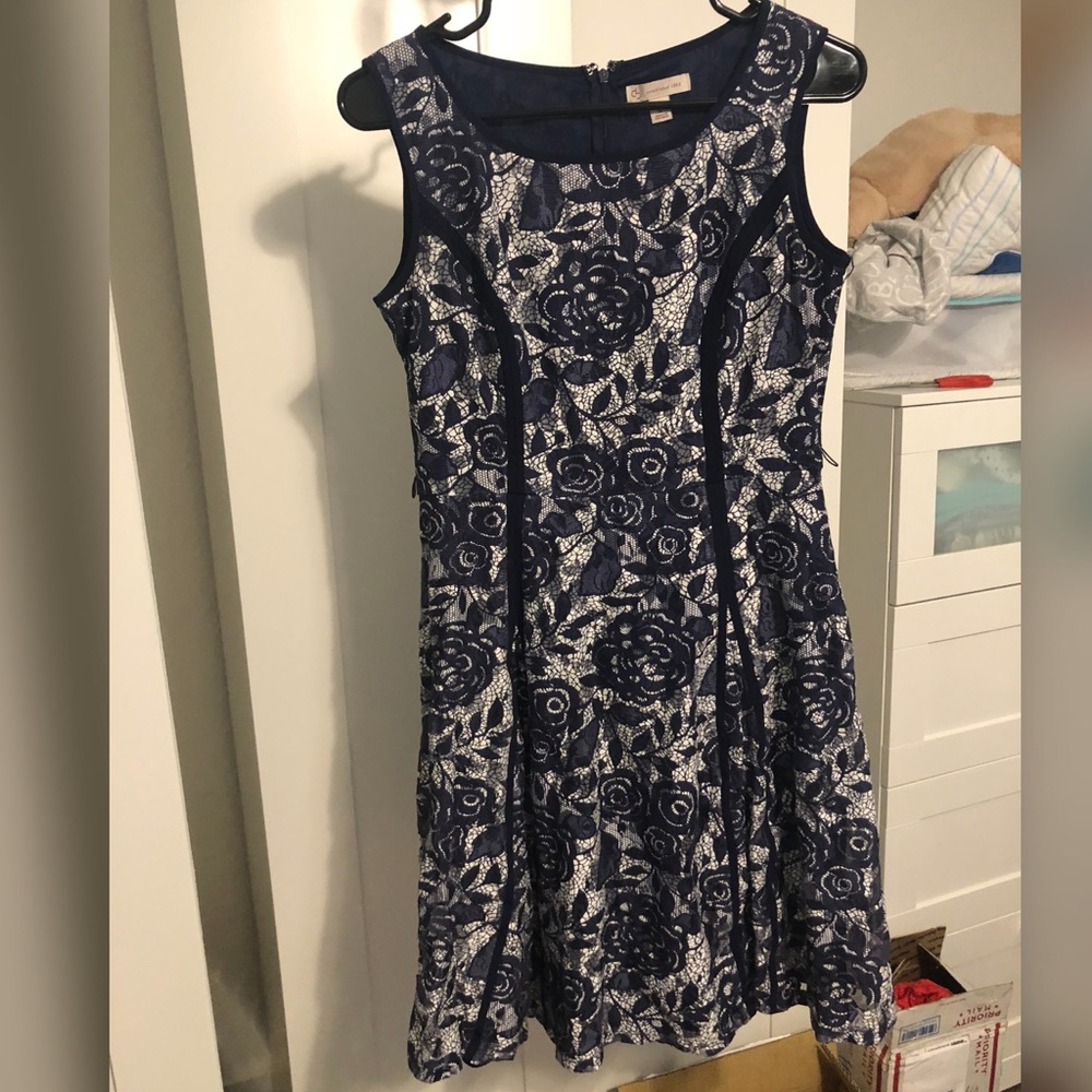 Lacy zip up dress